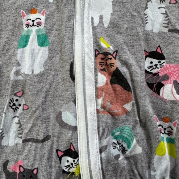Little Sleepies Cat Zippie Pajama - Picture 2 of 5